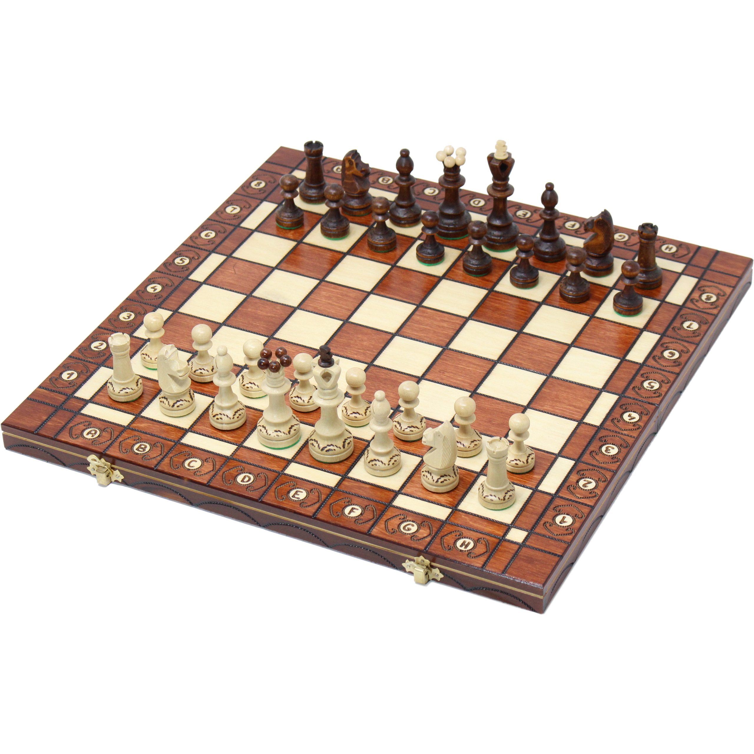 HENRI CHAVET社 木製チェス駒 チェス盤セット フランス - ゲーム
